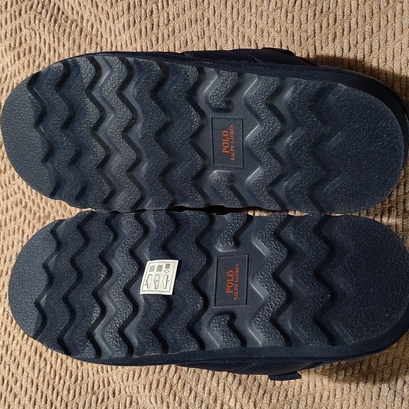 Polo by Ralph Lauren Men\'s Everett Quilted Navy Slippers Sz 9 main image 7